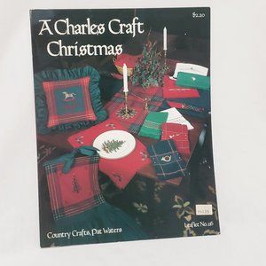 A Charles Craft Christmas Cross Stitch Leaflet Country Pat Waters 1987 Tree